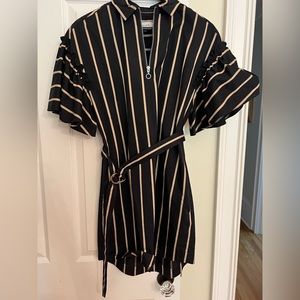 Lover the Label navy belted dress. Worn once. Very thick cotton. Pockets. US 4